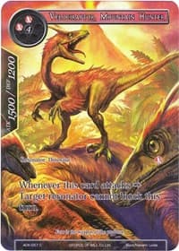 Velociraptor, Mountain Hunter (Full Art) - Advent of the Demon King - Force of Will card