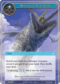 Dinosaur Surfacing - Advent of the Demon King - Force of Will card