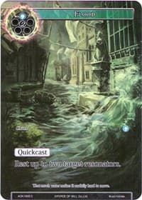 Flood (Full Art) - Advent of the Demon King - Force of Will card