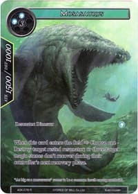 Mosasaurus (Full Art) - Advent of the Demon King - Force of Will card