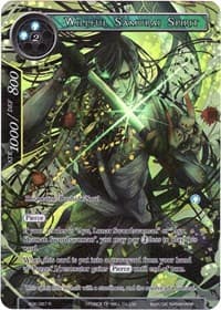 Willful Samurai Spirit (Full Art) - Advent of the Demon King - Force of Will card