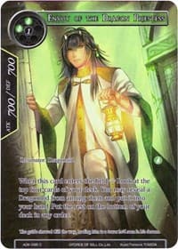 Envoy of the Dragon Priestess (Full Art) - Advent of the Demon King - Force of Will card