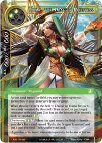 Viola, the Dragon Priestess - Advent of the Demon King - Force of Will card
