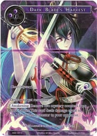 Dark Blade's Harvest (Full Art) - Advent of the Demon King - Force of Will card