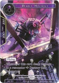 Deadly Housefly (Full Art) - Advent of the Demon King - Force of Will card