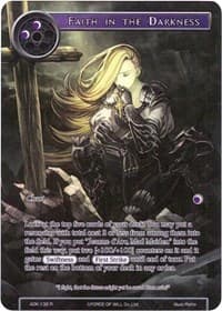Faith in the Darkness (Full Art) - Advent of the Demon King - Force of Will card