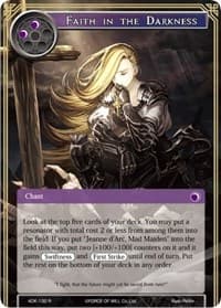 Faith in the Darkness - Advent of the Demon King - Force of Will card