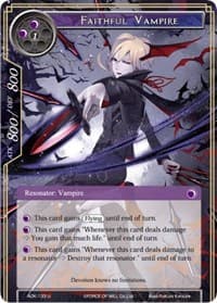 Faithful Vampire - Advent of the Demon King - Force of Will card