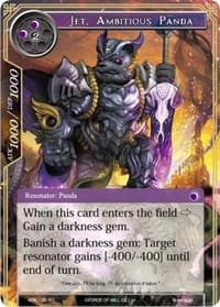 Jet, Ambitious Panda - Advent of the Demon King - Force of Will card