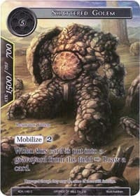 Shattered Golem (Full Art) - Advent of the Demon King - Force of Will card