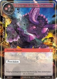 [Variant] Ferocious Triceratops - Advent of the Demon King - Force of Will card