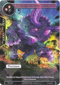 [Variant] Ferocious Triceratops (Full Art) - Advent of the Demon King - Force of Will card