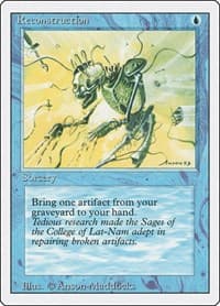 Reconstruction - Revised Edition - Magic: The Gathering card