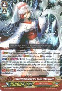 Sweetly Smiling Ice Petal, Shirayuki - G-BT13: Ultimate Stride - Cardfight Vanguard card
