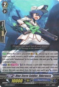 Blue Storm Soldier, Eldermoss - G-BT13: Ultimate Stride - Cardfight Vanguard card