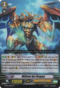 Militant Act Dragon - G-BT13: Ultimate Stride - Cardfight Vanguard card