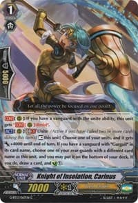 Knight of Insolation, Carinus - G-BT13: Ultimate Stride - Cardfight Vanguard card
