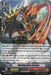 Burning Horn Evolute - G-BT13: Ultimate Stride - Cardfight Vanguard card