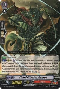 Lizard Attacker, Conroe - G-BT13: Ultimate Stride - Cardfight Vanguard card