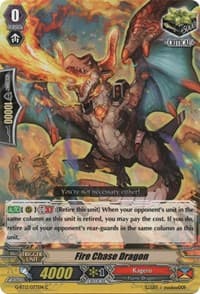 Fire Chase Dragon - G-BT13: Ultimate Stride - Cardfight Vanguard card