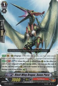 Black Wing Dragon, Raven Ptera - G-BT13: Ultimate Stride - Cardfight Vanguard card