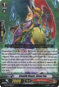 Stealth Beast, Siren Fox - G-BT13: Ultimate Stride - Cardfight Vanguard card