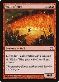 Wall of Fire - 10th Edition - Magic: The Gathering card