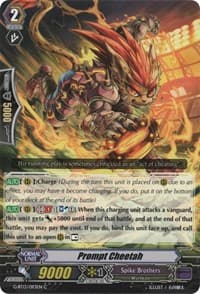 Prompt Cheetah - G-BT13: Ultimate Stride - Cardfight Vanguard card