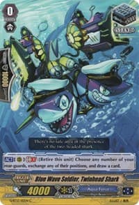 Blue Wave Soldier, Twinhead Shark - G-BT13: Ultimate Stride - Cardfight Vanguard card