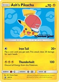 Ash's Pikachu - SM114 - SM Promos - Pokemon card