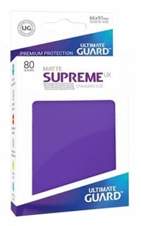 Double Matte Sleeve - Supreme UX Sleeves Purple (80-Pack) - Ultimate Guard Card Sleeves - Card Sleeves card