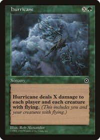 Hurricane - Portal Second Age - Magic: The Gathering card