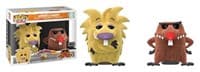 The Angry Beavers: Norbert & Daggett 2-Pack (Flocked) (FYE Exclusive) - Pop! Vinyl - Funko card