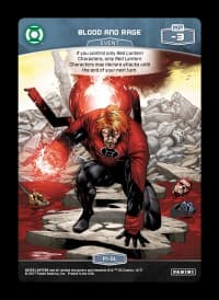 Blood and Rage - Green Lantern - MetaX TCG card