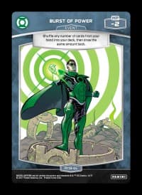 Burst of Power - Green Lantern - MetaX TCG card