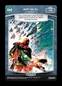 Burn You All - Green Lantern - MetaX TCG card