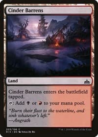 Cinder Barrens - Rivals of Ixalan - Magic: The Gathering card