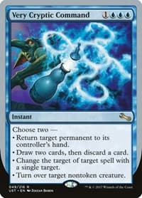 Very Cryptic Command (D) - Unstable - Magic: The Gathering card
