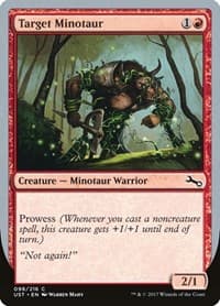 Target Minotaur (D) - Unstable - Magic: The Gathering card