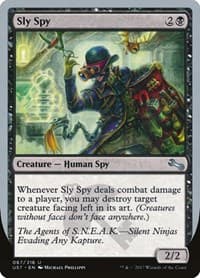 Sly Spy (B) - Unstable - Magic: The Gathering card
