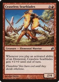 Ceaseless Searblades - Lorwyn - Magic: The Gathering card