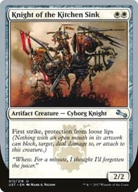 Knight of the Kitchen Sink (C) - Unstable - Magic: The Gathering card