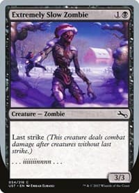 Extremely Slow Zombie (C) - Unstable - Magic: The Gathering card