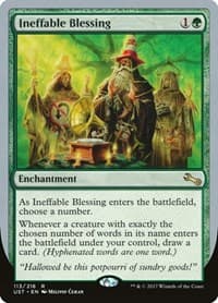 Ineffable Blessing (F) - Unstable - Magic: The Gathering card