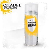 Citadel Spray Paint: Munitorum Varnish - Citadel Spray Paints - Citadel Paints card