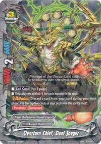 Overturn Chief, Duel Jaeger (R Foil) - X Duel Chest - Future Card BuddyFight card