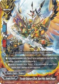 Thunder Emperor's Chum, Saint Holy Sword Dragon (R Foil) - X Duel Chest - Future Card BuddyFight card