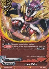 Loud Voice - X Duel Chest - Future Card BuddyFight card