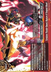 Turbulent Thunder Sword, Rupture X Tempest Slash! - X Duel Chest - Future Card BuddyFight card
