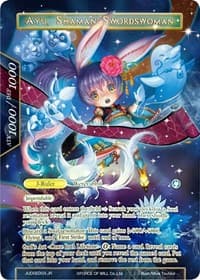 Ayu, Lunar Swordswoman // Ayu, Shaman Swordswoman (Judge Promo) - Promo Cards - Force of Will card